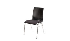 Krzesło - chromowana rama,czarna